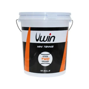 [UWB111] Uwin Stage 2 Orange Tennis Balls - Bucket of 72 balls (72 Ball Bucket)