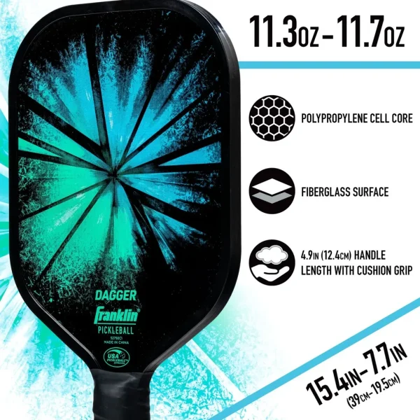 Franklin Dagger 2-Player Pickleball Paddle and Ball Set - Image 3