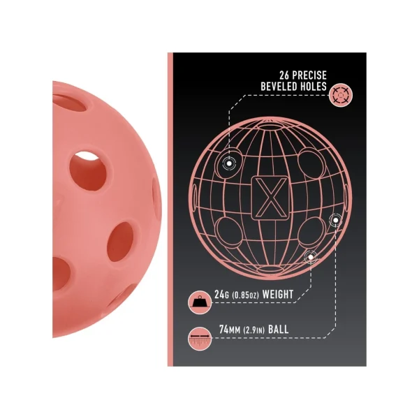 Franklin Indoor X-26 Pickleball Pack of 12 - Image 2