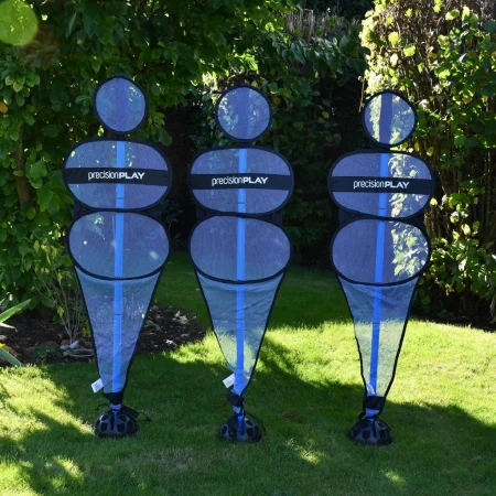 PrecisionPLAY "Pop Up" Mannequin Set (Set of 3) Football Wall Training Freekicks, Dribbling