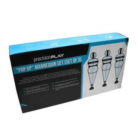 PrecisionPLAY "Pop Up" Mannequin Set (Set of 3) Football Wall Training Freekicks, Dribbling - Image 3