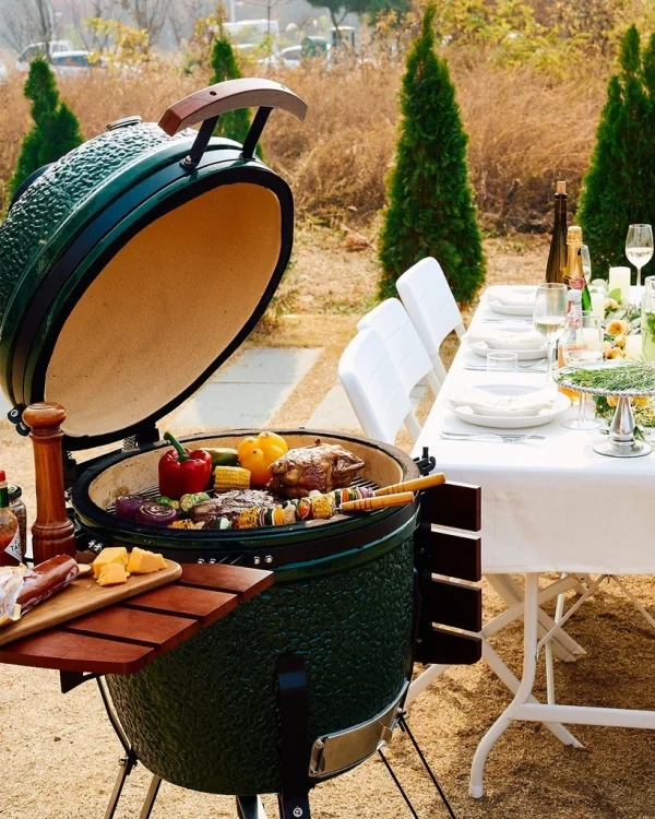 SAC 21" Kamado Ceramic Grill BBQ Smoker - Image 2