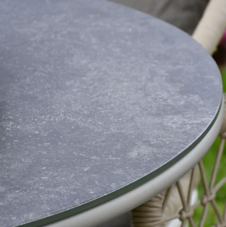SAC Garden Furniture Deluxe Rope 4 Chairs and Round Table - Image 2